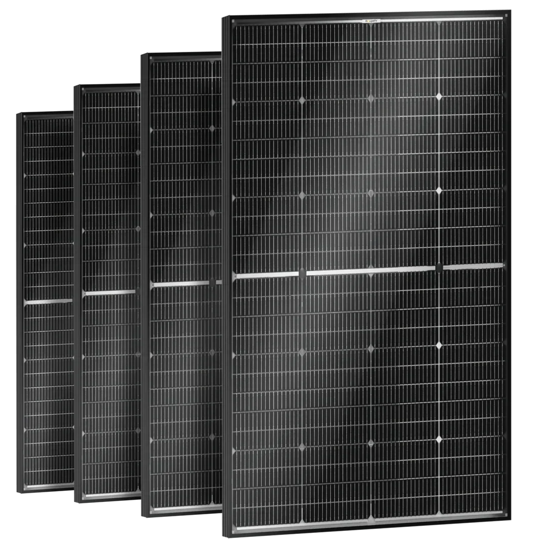 BougeRV 16BB N-Type 12V/24V 100 Watt Bifacial Solar Panel