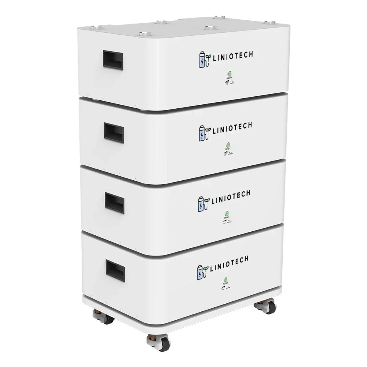 LINIOTECH 10kWh 200Ah 48V LiFePO4 Lithium Solar Battery Brick Stackable