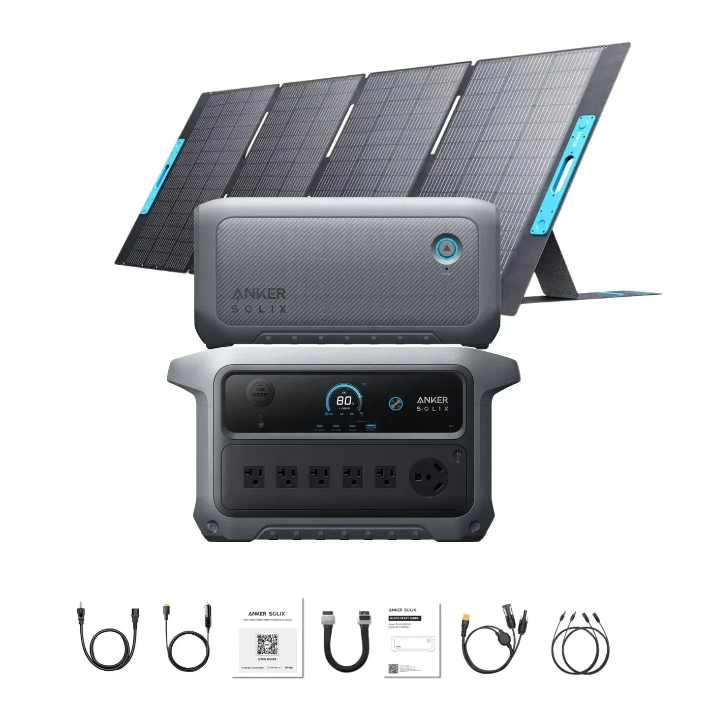 Anker SOLIX C2000 Gen 2 Portable Power Station | 2048Wh | 2400W | 800W Solar Input
