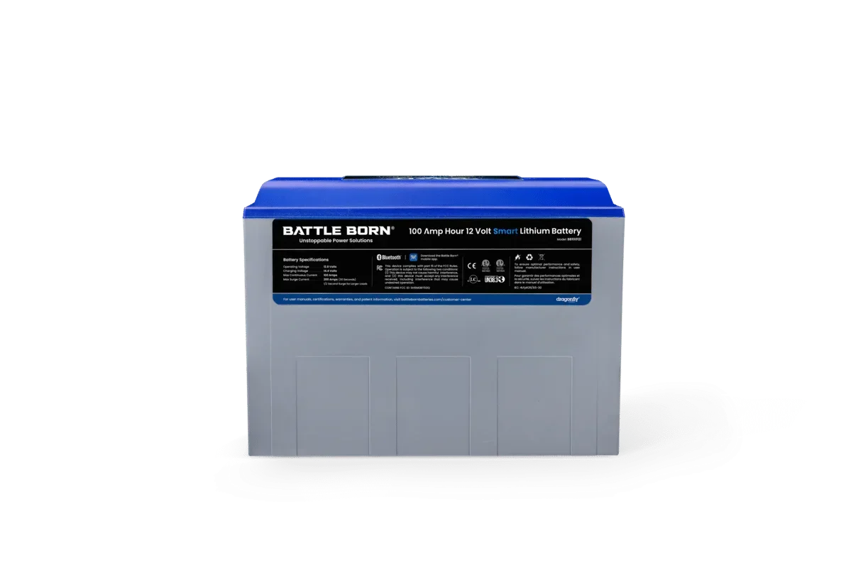 Battle Born 100Ah 12V Smart LiFePO4 Deep Cycle Battery