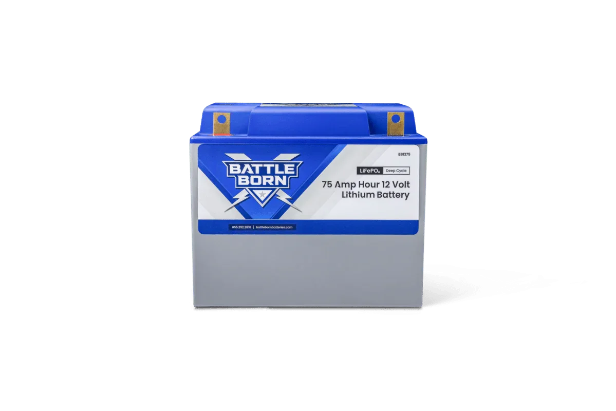 Battle Born 75Ah 12V Group 24 LiFePO4 Deep Cycle Battery