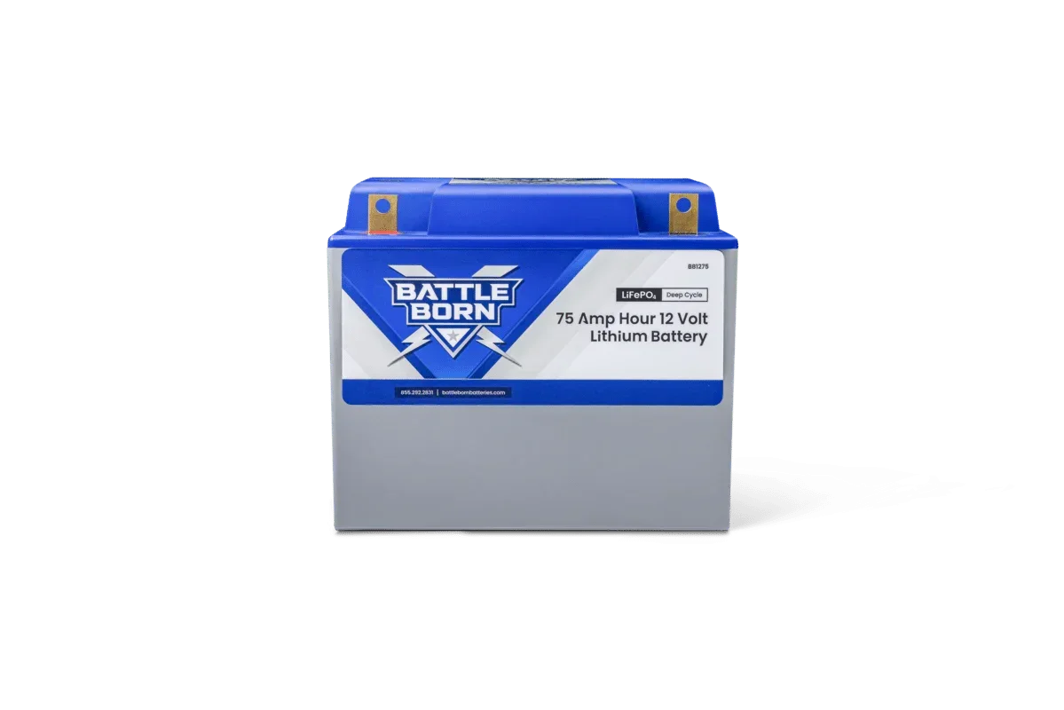 Battle Born 75Ah 12V Group 24 LiFePO4 Deep Cycle Battery