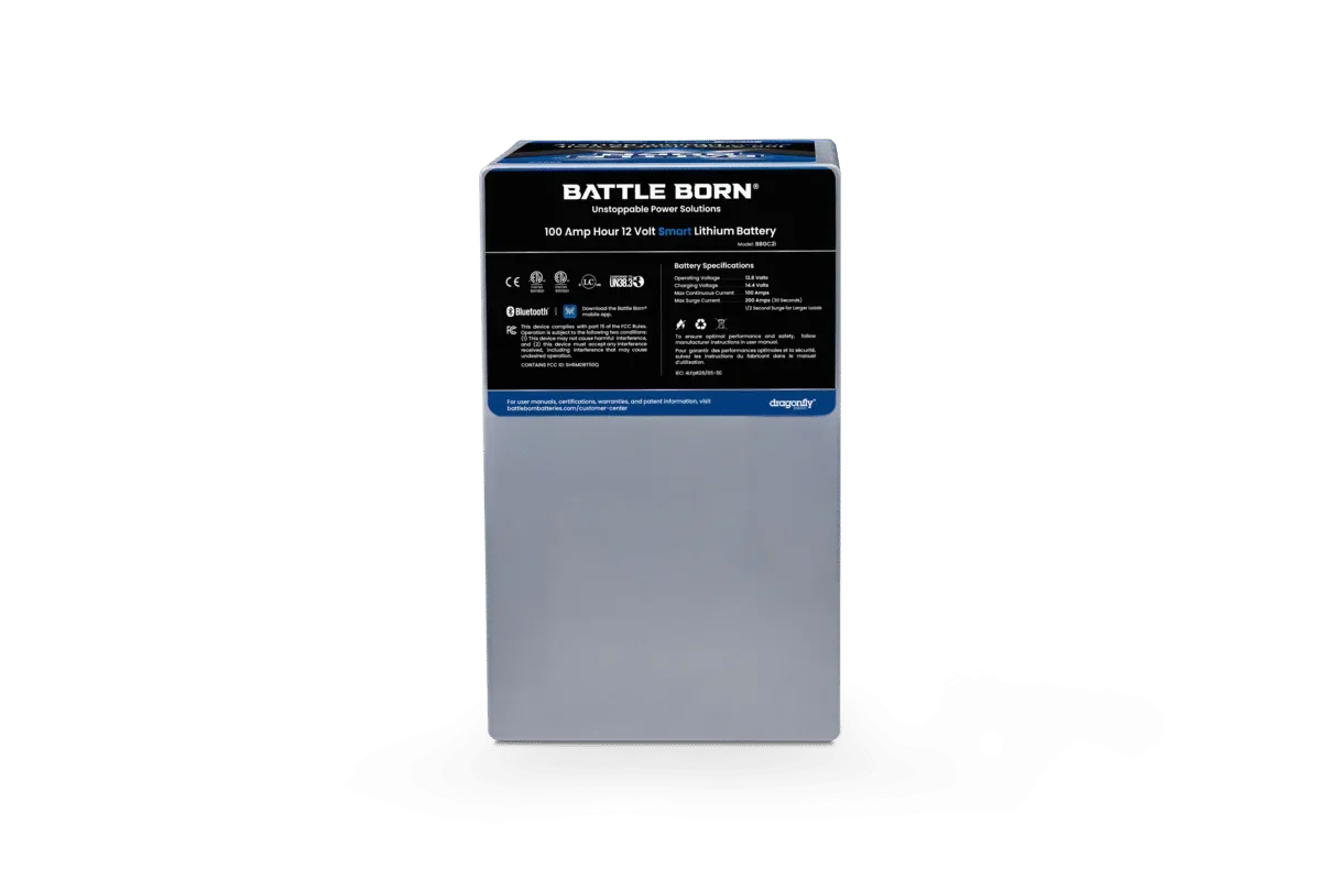 Battle Born 100Ah 12V GC2 Smart LiFePO4 Deep Cycle Battery