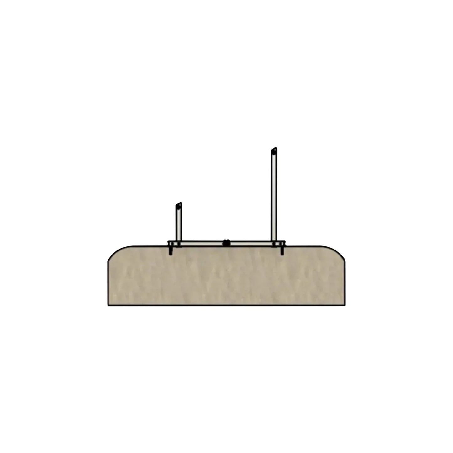 IntegraRack Concrete Slab and Footing Lag Bolt Mounting Kit for Attaching Racking System to Concrete IR