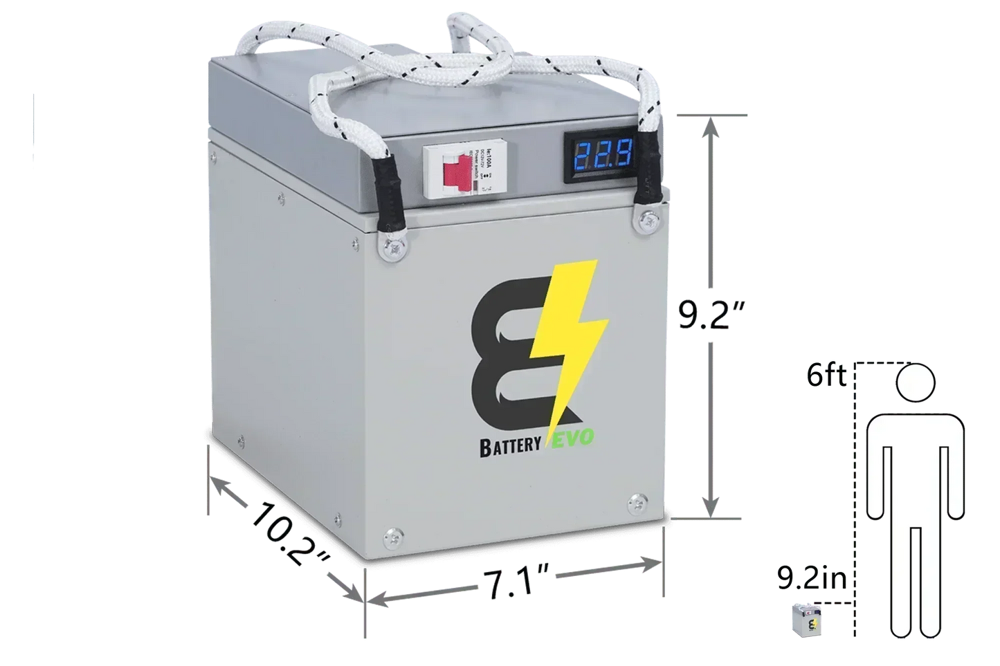 BatteryEVO 24V Eagle 2x Battery Kit (120Ah - 3kWh)