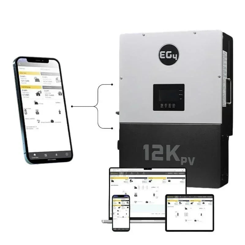 EG4 12kPV Hybrid Inverter 12000W Input 120/240V Split Phase | All-In-One Hybrid Solar Inverter