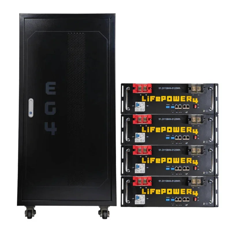 EG4 LifePower4 Lithium Battery | 48V 100AH 5.12kWh Server Rack