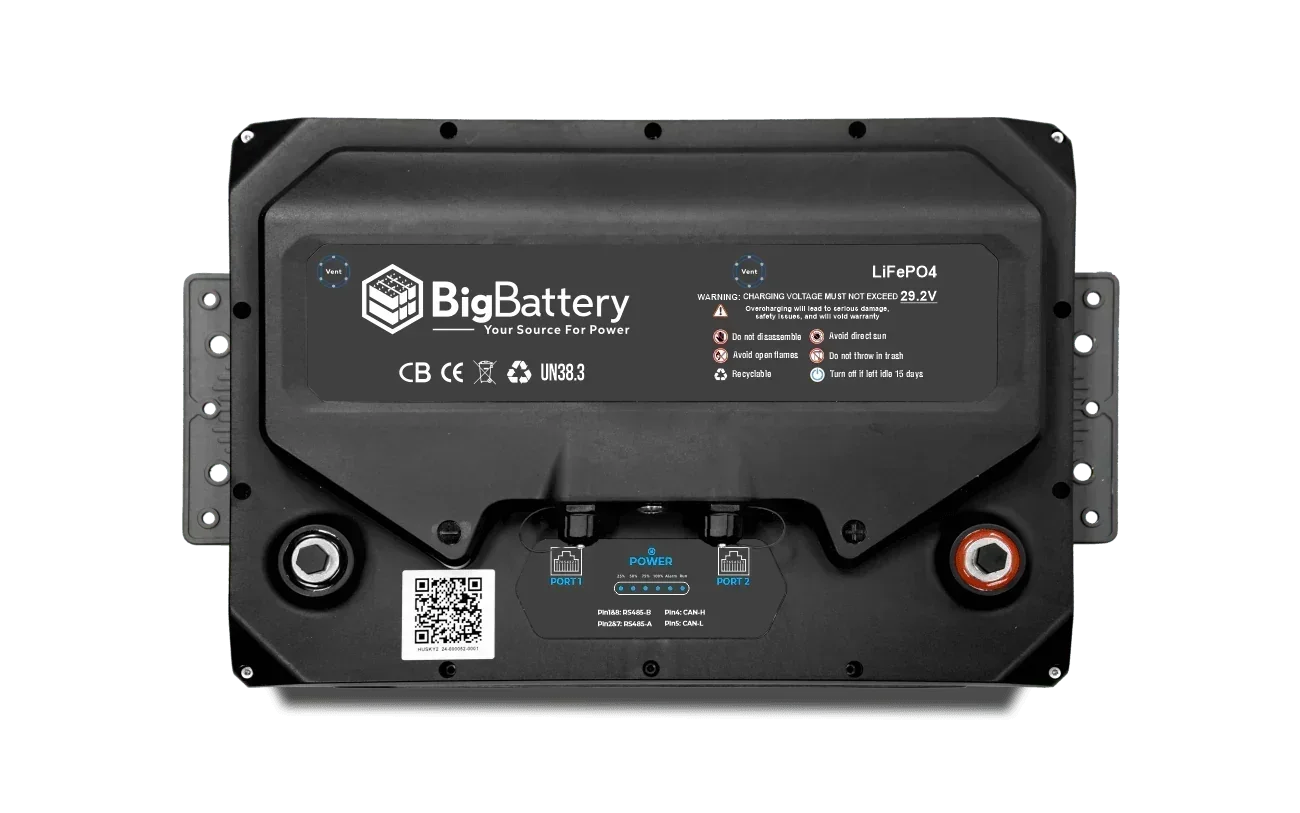 BigBattery 24V HUSKY 2 INV Lithium Battery 5.12kWh 200Ah | LiFePO4 | Inverter Comms | RV | Off-Grid | Marine Battery