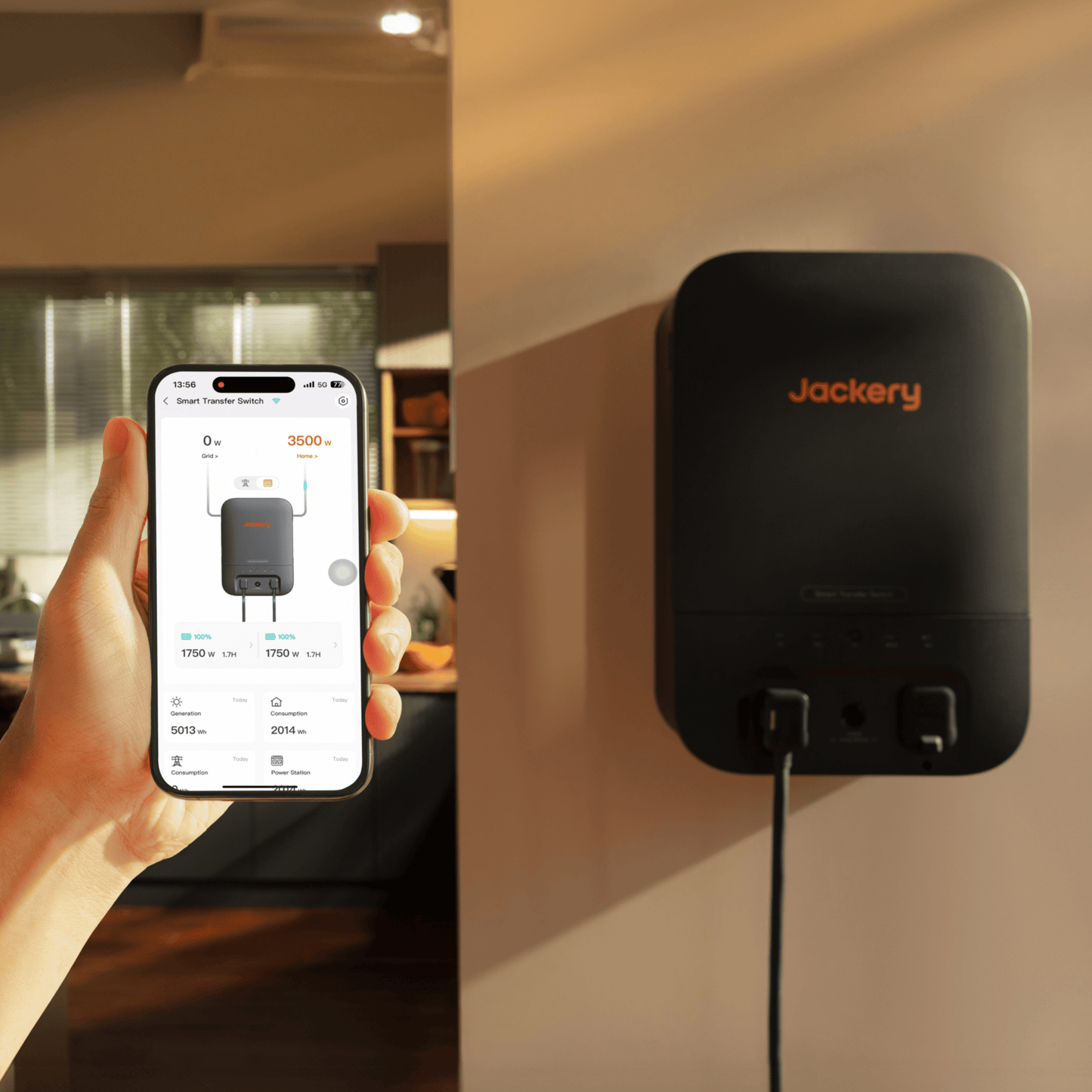 Jackery Smart Transfer Switch for Explorer 5000 Plus UPS Backup Power and Solar Integration
