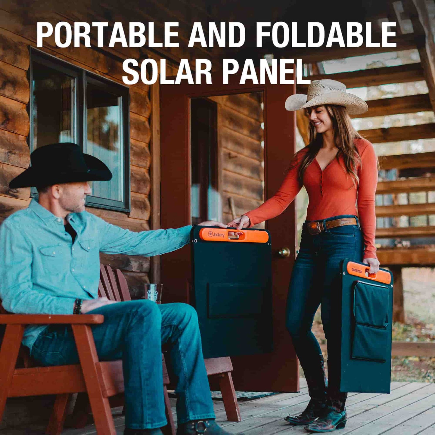 SolarSaga 100W Foldable Portable Bifacial Solar Panel Add On for Explorer Portable Power Stations