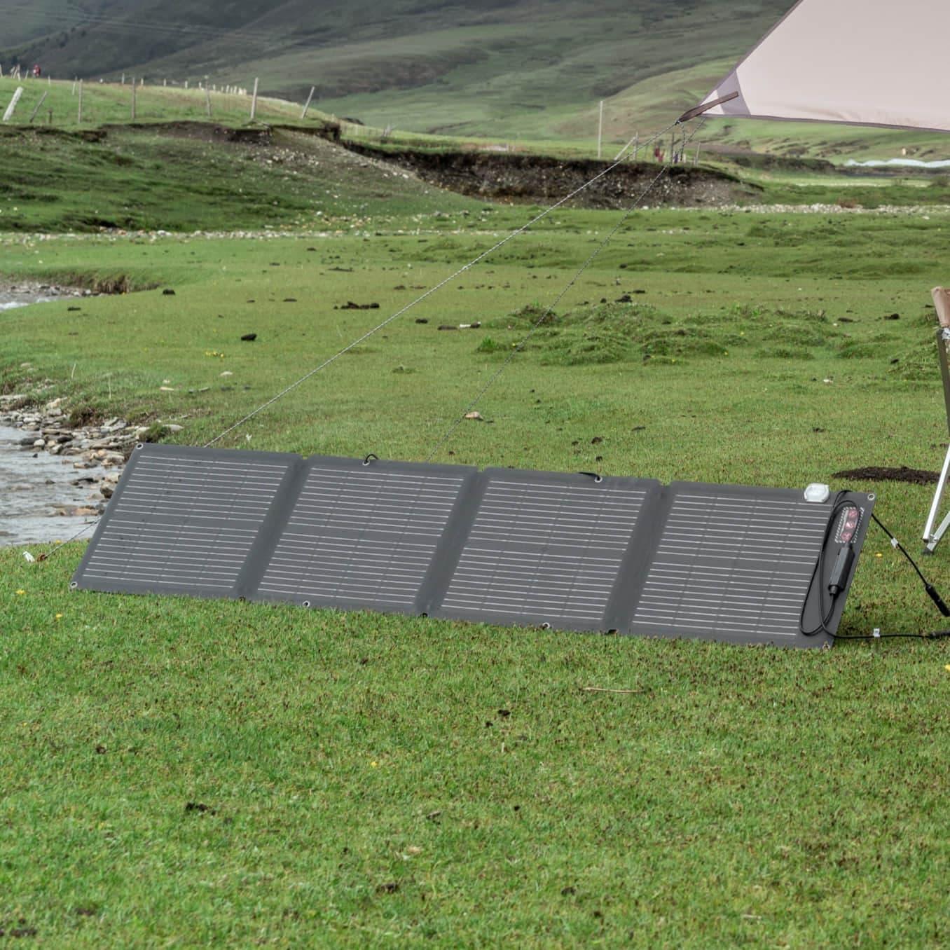 EcoFlow 110W Portable Solar Panel | Lightweight, Durable, & Waterproof Solar Panel with 23% Conversion Rate