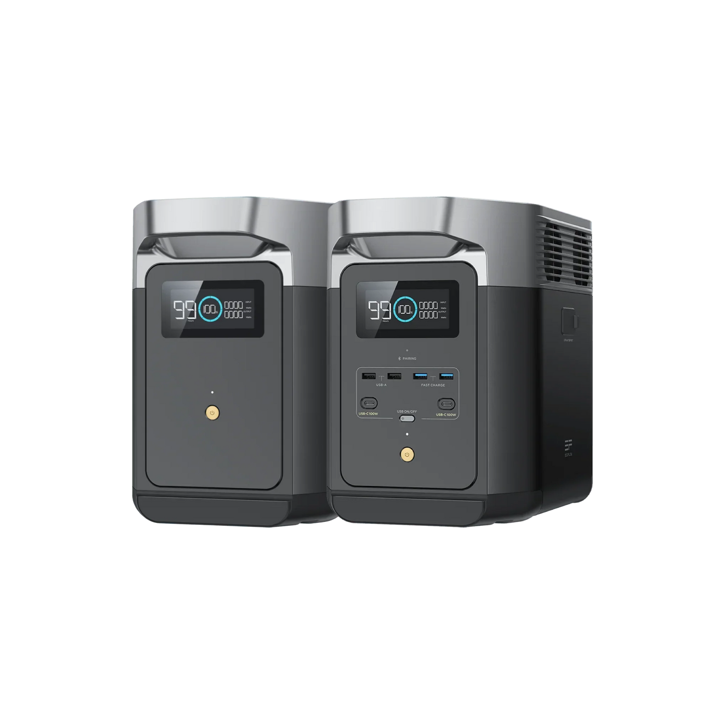EcoFlow DELTA 2 + DELTA 2 Smart Extra Battery | 2048Wh Portable Power Station Expandable Backup Battery