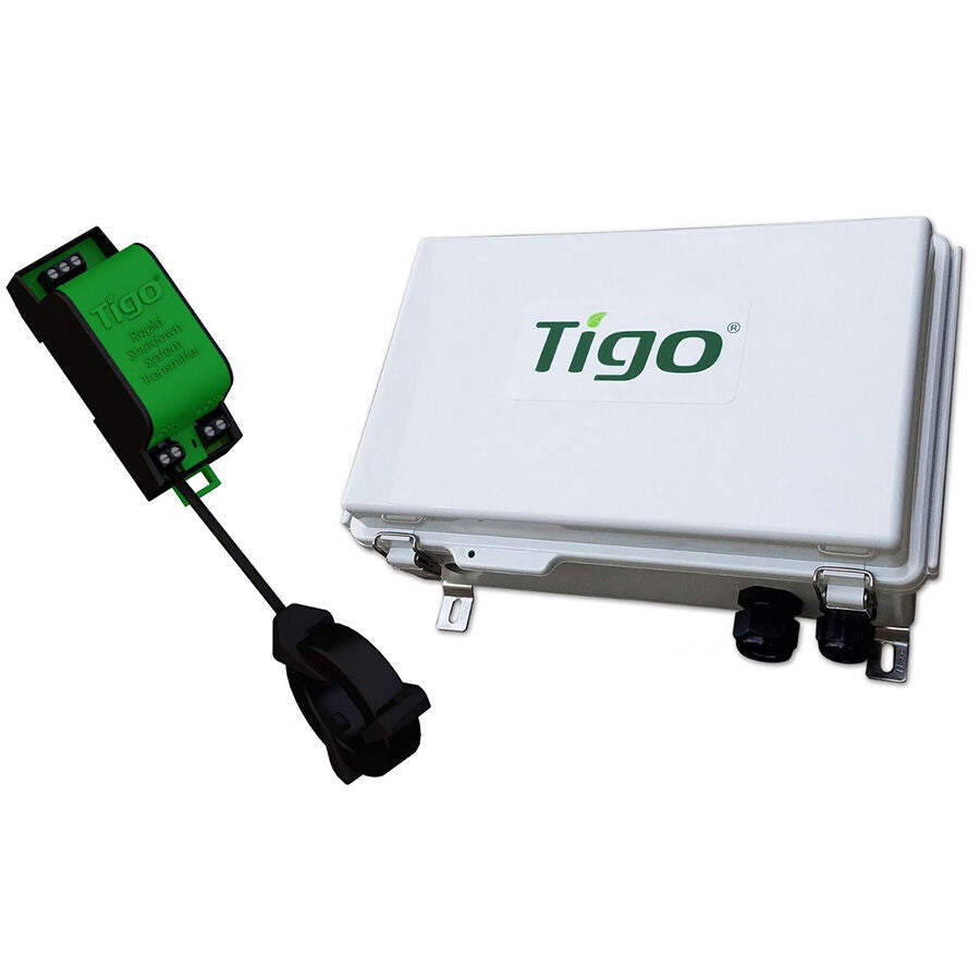 Tigo RSS DIN Rail Transmitter Kit 100 Amp Single Core Includes Power Supply and Outdoor Enclosure