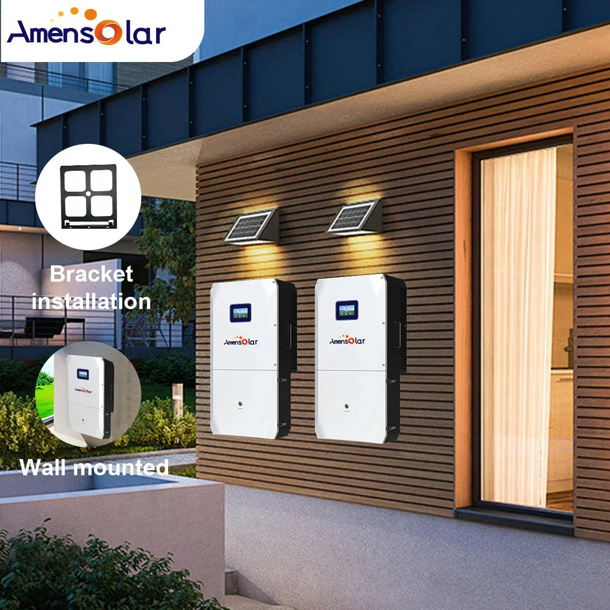 AmenSolar N3H-X12US 12KW Split Phase Hybrid Solar Inverter