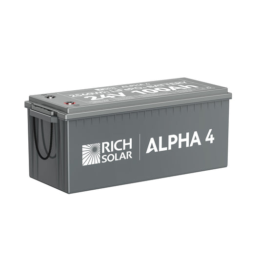 Rich Solar Alpha 4 24V 100Ah LiFePO4 Battery 2560Wh