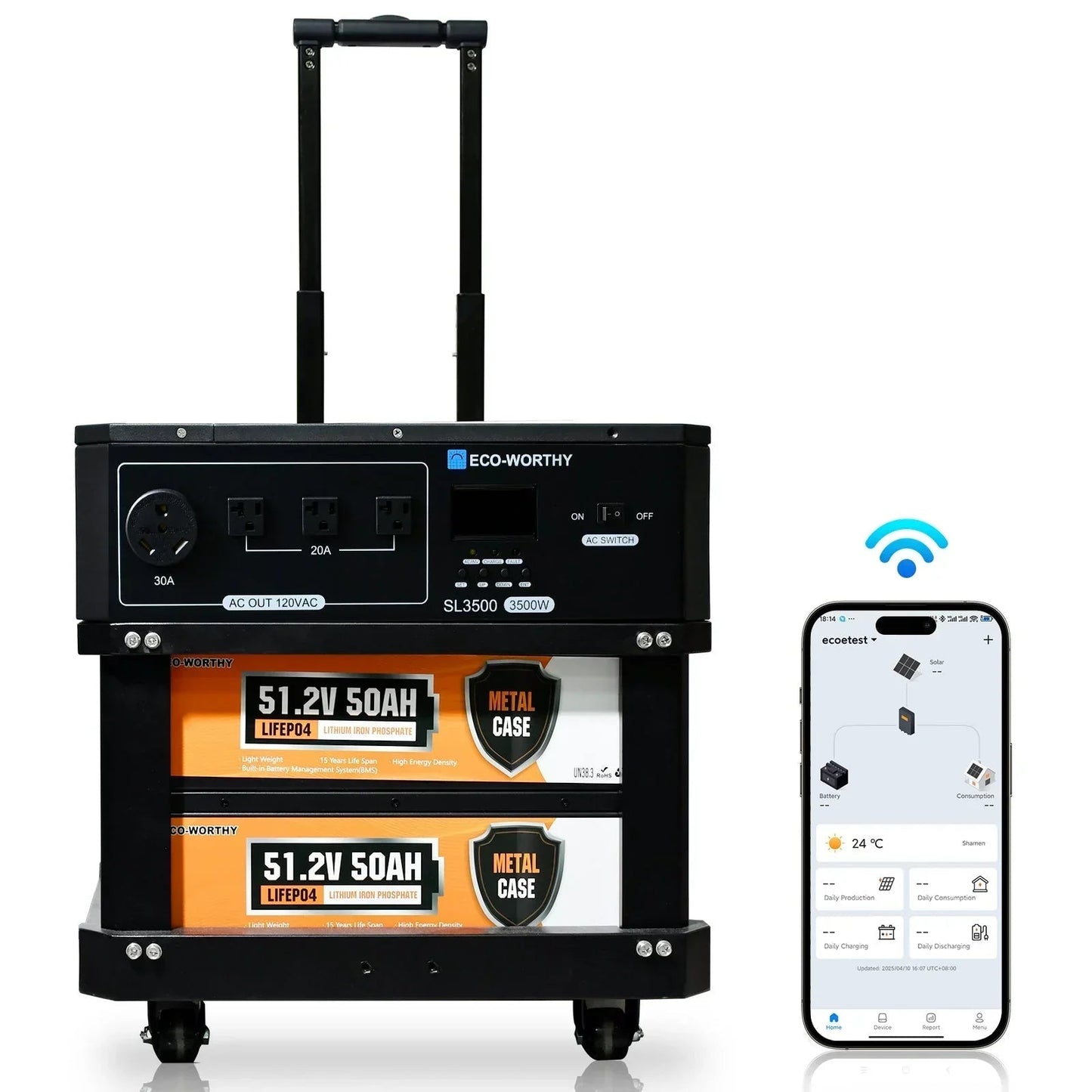 ECO-WORTHY SL3500 Stackable Power Station