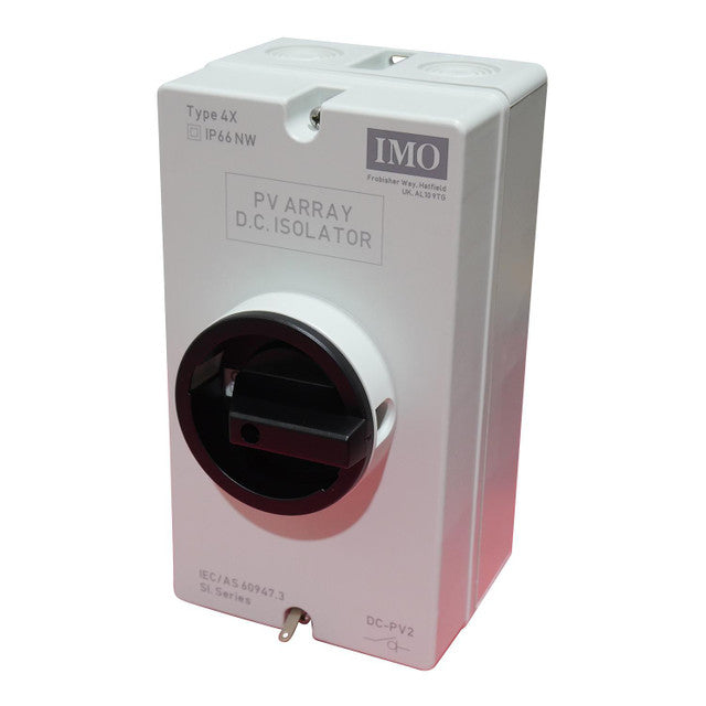 IMO DC Disconnect Rooftop Isolator Switch SI25-PEL64R-4 Max 25A 600Vdc NEMA 4X For DC Rooftop Solar Applications