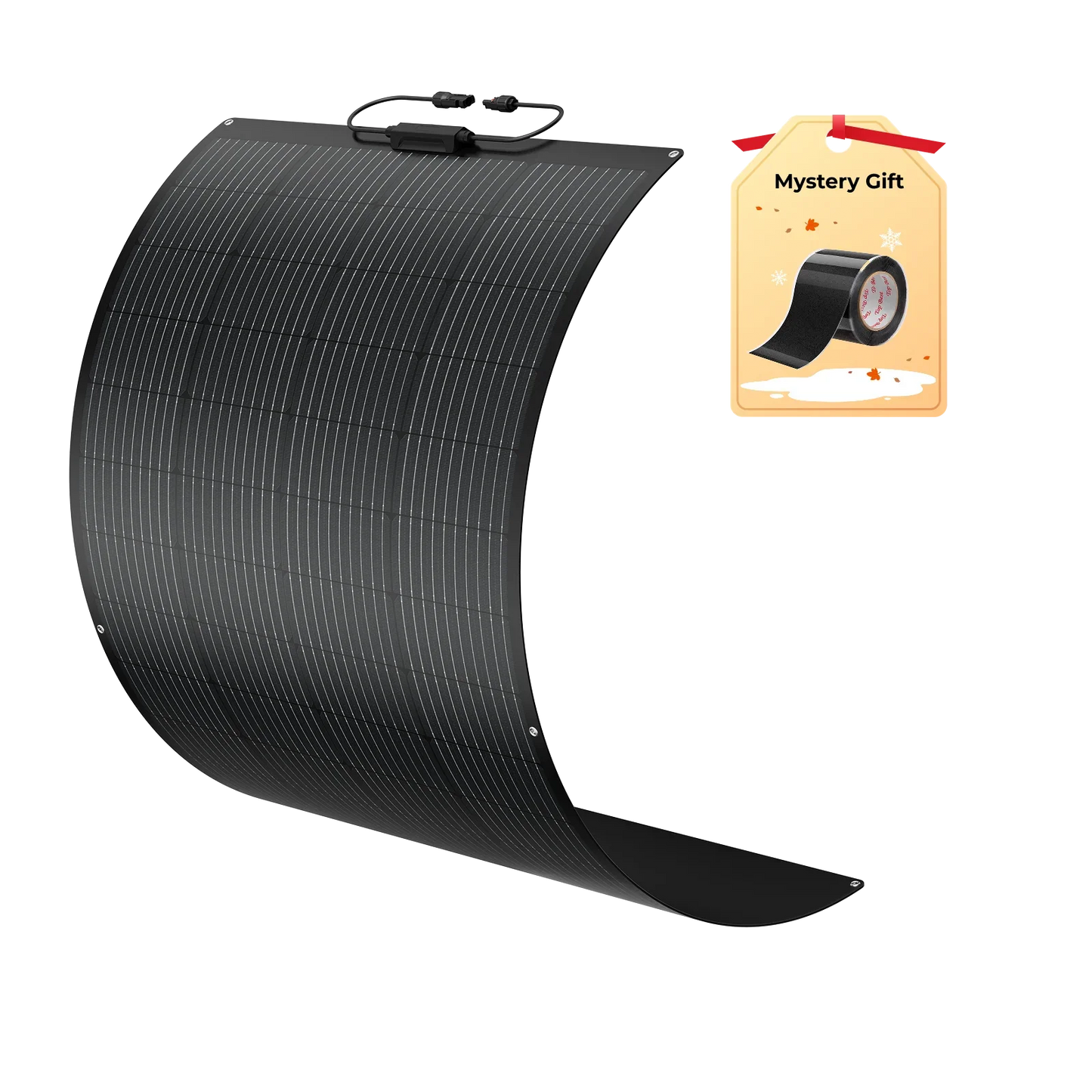 BougeRV Arch 200 Watt Fiberglass Flexible Curved Solar Panel