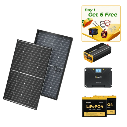 BougeRV 12V 400 Watt Rigid Solar System Kit