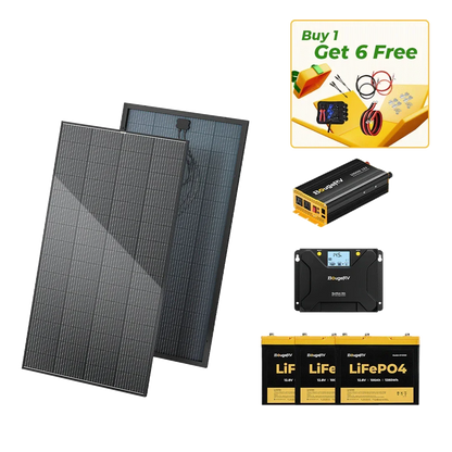 BougeRV 12V 600W High Watt Rigid Solar System Kit