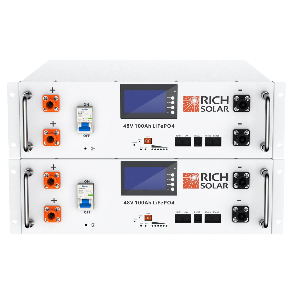 Rich Solar Alpha 5 48V 100Ah LiFePO4 Server Rack Battery