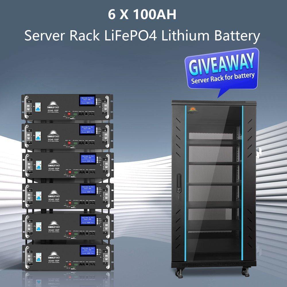 Off-Grid Solar Kit 18000W 48VDC 120V/240V 30.72KWH Lithium Battery 20 X 415 Watts Solar Panels SGR-18K20E