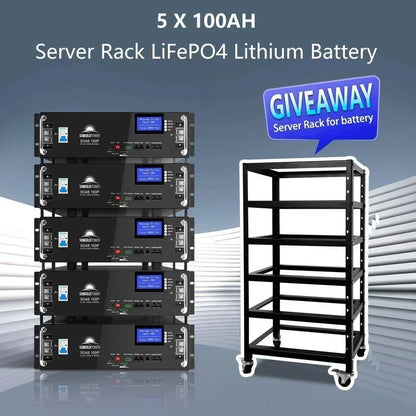 Off Grid Solar Kit 10KW 48VDC 120V/240V 25.6KWH Lithium Battery 12 X 550 Watts Solar Panels SGR-10K25