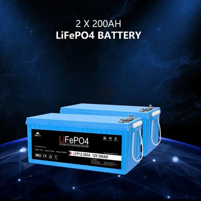 Sungold Power Off Grid Solar Kit 4000W Inverter 12VDC 120V/240V Battery 1200 Watt Solar Back Up SGK-PR4S