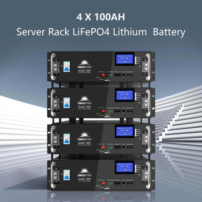 Off-Grid Solar Kit 18000W 48VDC 120V/240V 30.72KWH Lithium Battery 20 X 415 Watts Solar Panels SGR-18K20E