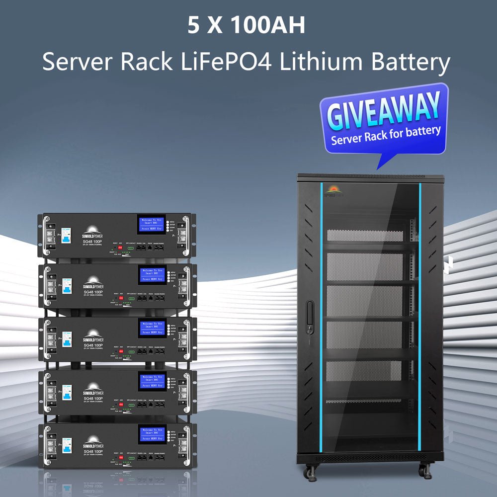 OFF GRID SOLAR KIT 16KW 48VDC 120V/240V LIFEPO4 25.6KWH LITHIUM BATTERY 32 X 415 WATTS SOLAR PANELS SGR-16K25E