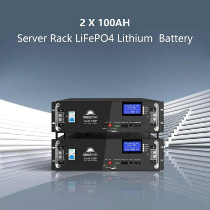 Off-Grid Solar Kit 5000W 48VDC 120V 10.24KWH Lithium Battery 6 X 415 Watts Solar Panels SGR-5KE