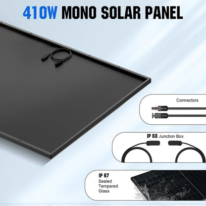 ECO-WORTHY Complete Off-Grid Solar Panel Kit | 2×5kW 120V/240V Output | 20.48kWh–30.72kWh Lithium Battery | 7380W–9840W Solar Input