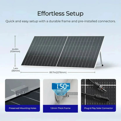 Renogy N-Type Bifacial 2PCS 590W Monocrystalline Solar Panel