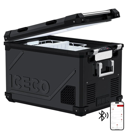 ICECO APL55 58QT Dual Zone 12 Volt Fridge Refrigerator + Magnetic Battery