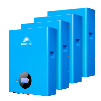 4 X 5.12KWH Wall-mounted LiFePO4 Lithium Battery SG48100M UL1973