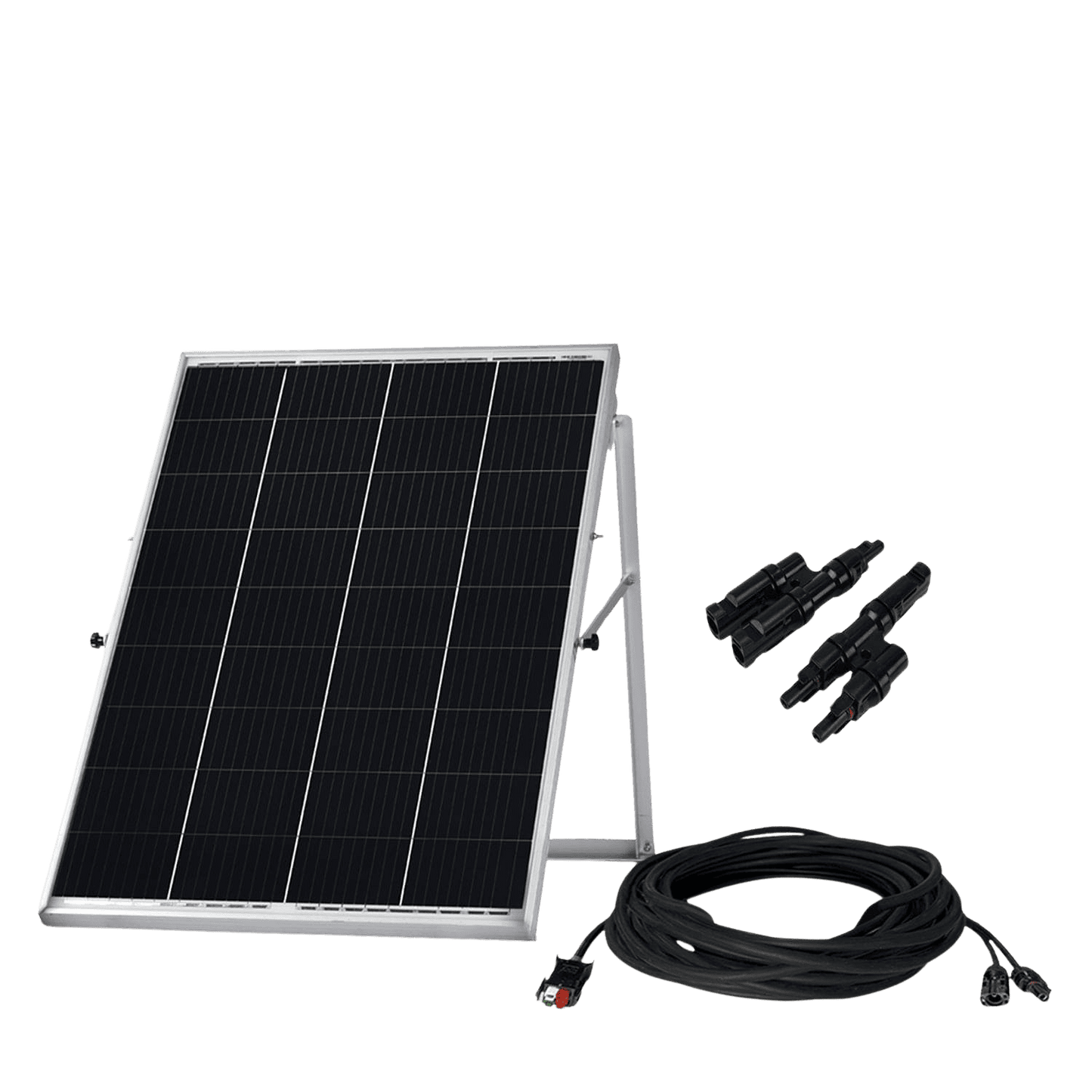 Renogy 100W Monocrystalline Rigid Solar Panel With MC4 Cable Kit Kickstand For Battery Charging