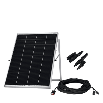 Renogy 100W Monocrystalline Rigid Solar Panel With MC4 Cable Kit Kickstand For Battery Charging