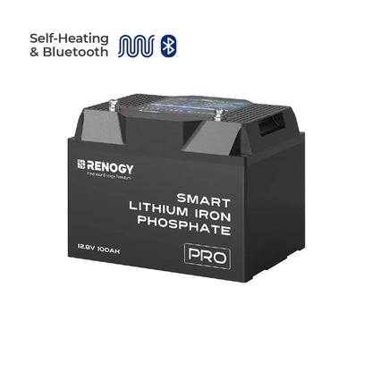 Renogy Pro - 12V 100Ah/200Ah Smart LiFePO4 Battery w/ Bluetooth & Self-Heating