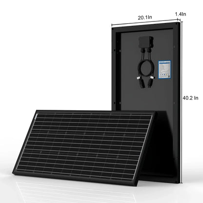 ACOPOWER 100W Mono Solar RV Kits + MPPT / PWM Charge Controller