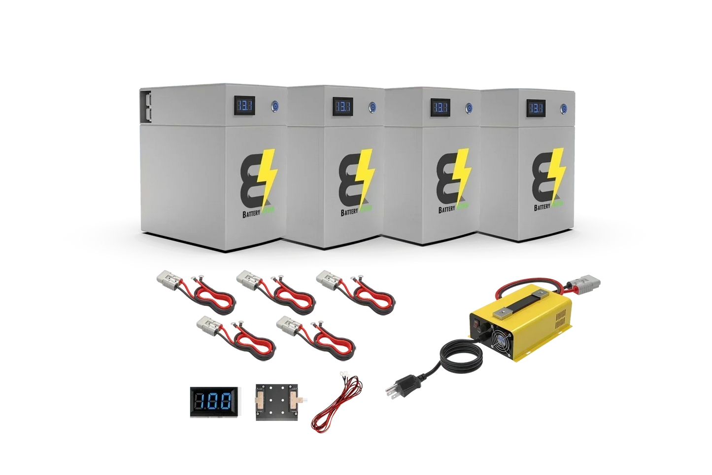 BatteryEVO 12V OWL105 4x Battery Kit (420Ah - 5.4 kWh)