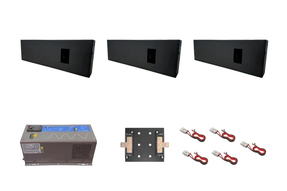 BatteryEVO 12V Razorback 3X Inverter Kit (690Ah - 9 kWh | 3kW Inverter)