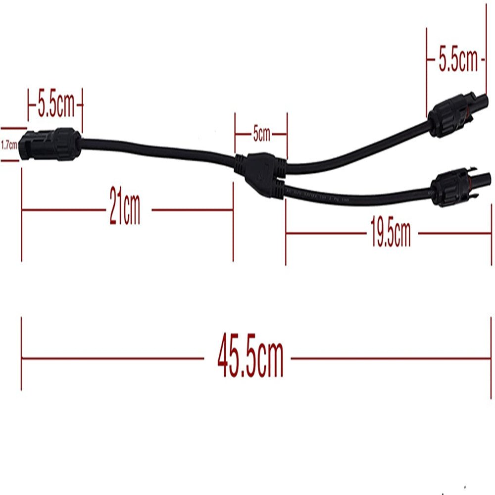 12AWG 1 Pair Solar MC4 Y Parallel Branch Connectors MFF&FMM Pair