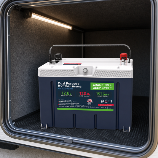 12V 120Ah (1.54kWh) Pro Series - LiFePO4 Cranking & Deep Cycle Lithium Battery (Dual Purpose)