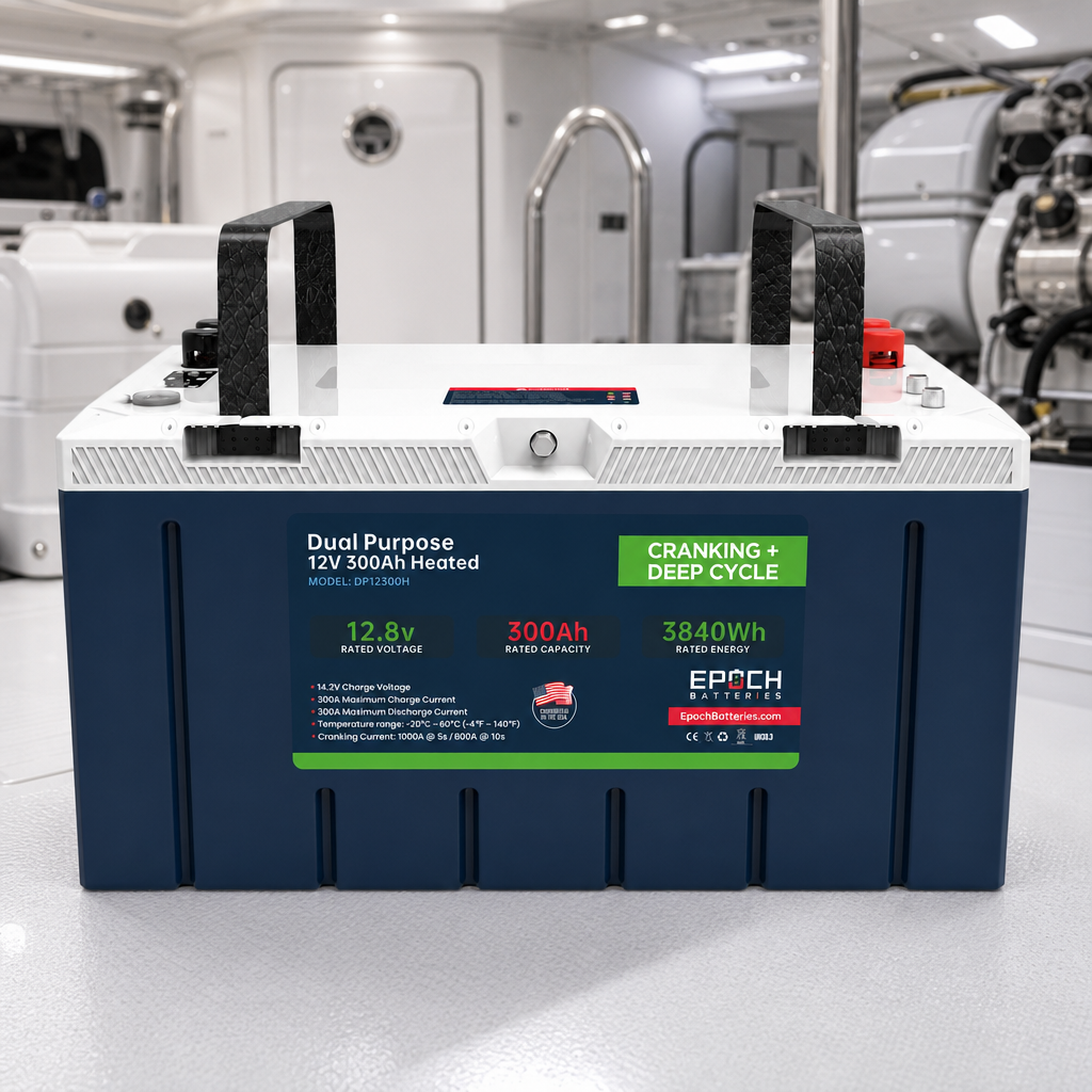 12V 300Ah Cranking & Deep Cycle Lithium Battery (Dual Purpose) - Pro Series