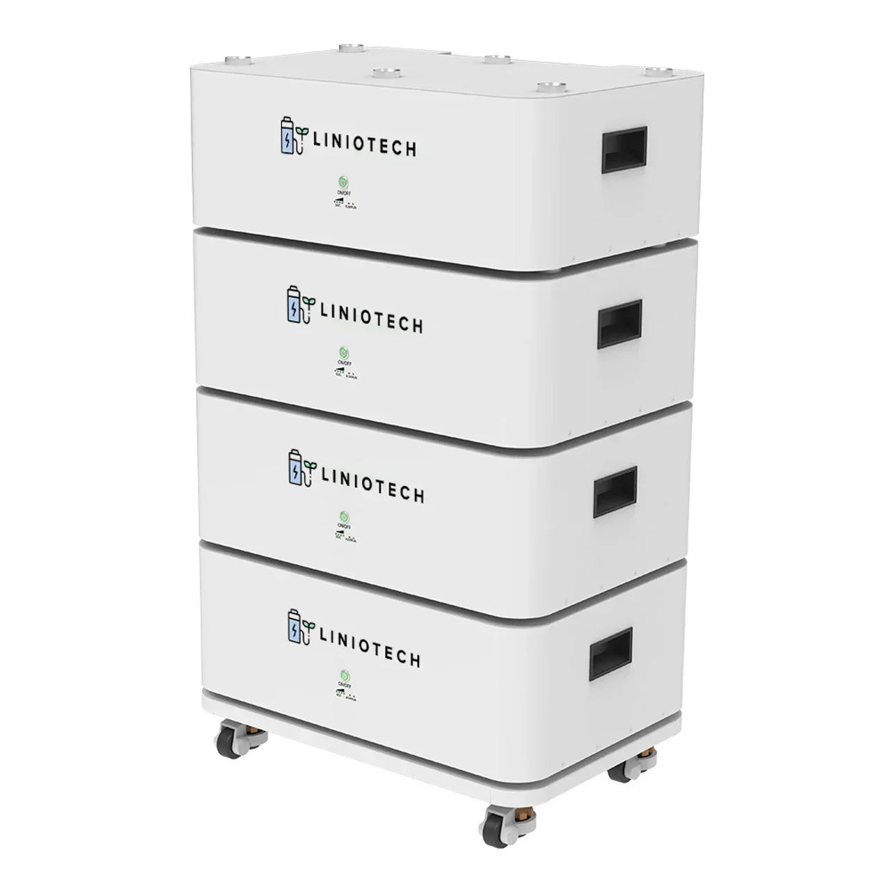 LINIOTECH 10kWh 200Ah 48V LiFePO4 Lithium Solar Battery Brick Stackable