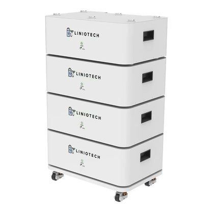 LINIOTECH 10kWh 200Ah 48V LiFePO4 Lithium Solar Battery Brick Stackable