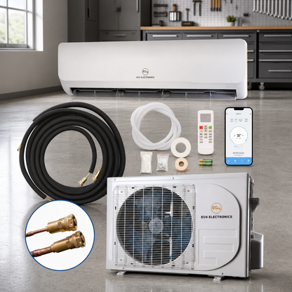 EG4 9K Mini-Split Air Conditioner & Heat Pump | 9,000 BTU | SEER2 29.5 | Plug-n-Cool DIY Install | 5-Year Warranty lifestyle hero image