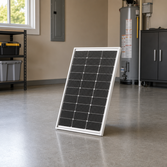 Eco-Worthy 100W Bifacial Solar Panel lifestyle hero image