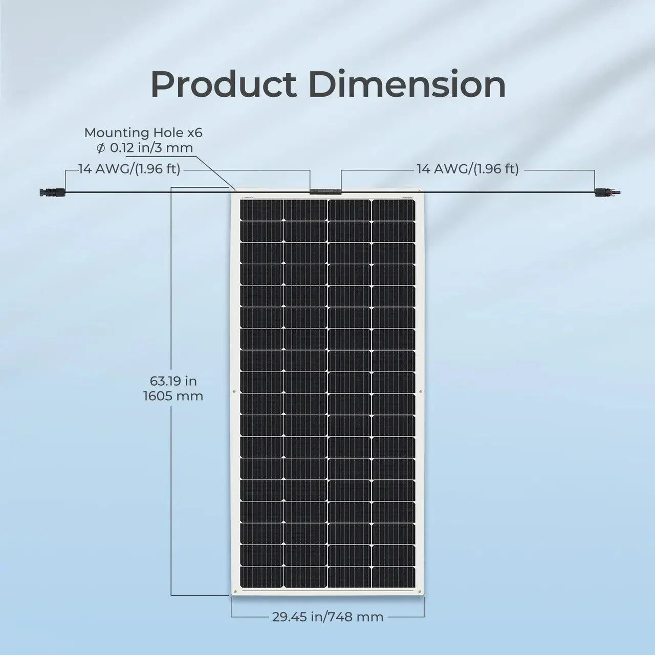 Renogy Flexible 4PCS 200W 12V Monocrystalline Solar Panel