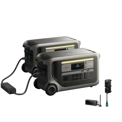 Anker SOLIX F3000 ×2 + Double Power Hub + Power Saver Kits